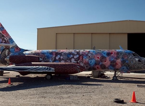Andrew Schoultz -The Boneyard Project: Return Trip- Pima Art and Space Museum Tucson, AZ